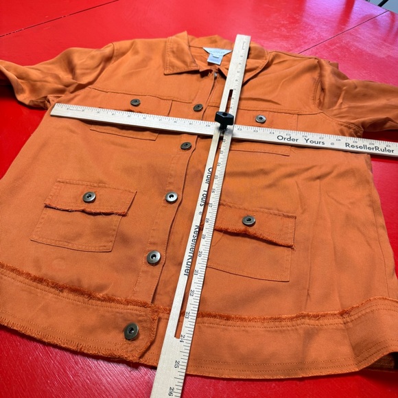 MULTIPLES RUST ORANGE JACKET - Picture 3 of 4